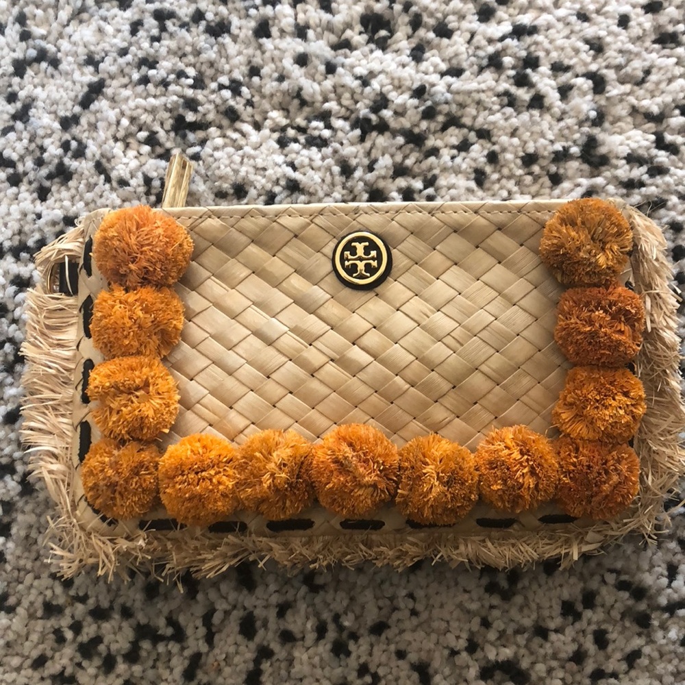 Tory Burch Limited Edition Resort Pom Pom Clutch